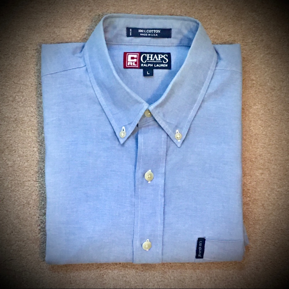 Vintage “CHAPS Ralph Lauren” Mens’ Long Sleeve Shirt